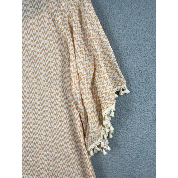 Eberjey Womens Size S/M Top Shirt Blouse Fringe Printed Swim Cover Up - Picture 8 of 10